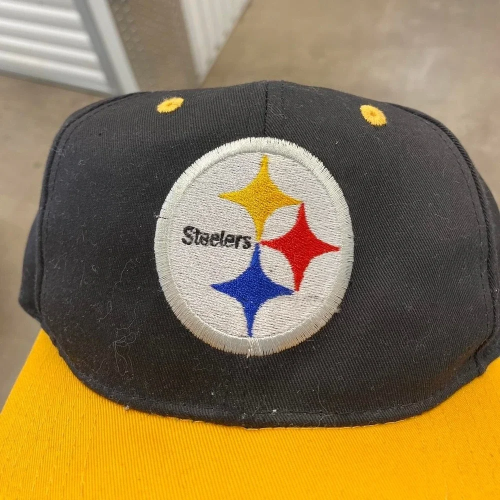Vintage NFL Pittsburgh Steelers Game Day 90s Football SnapBack Hat